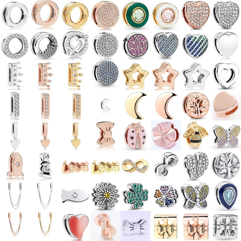

Hot Selling 925 Silver,Butterfly,Bee,Daisy,Flat Clip,Suitable for Original Bracelets,DIY Accessories,Exquisite Jewelry ﻿