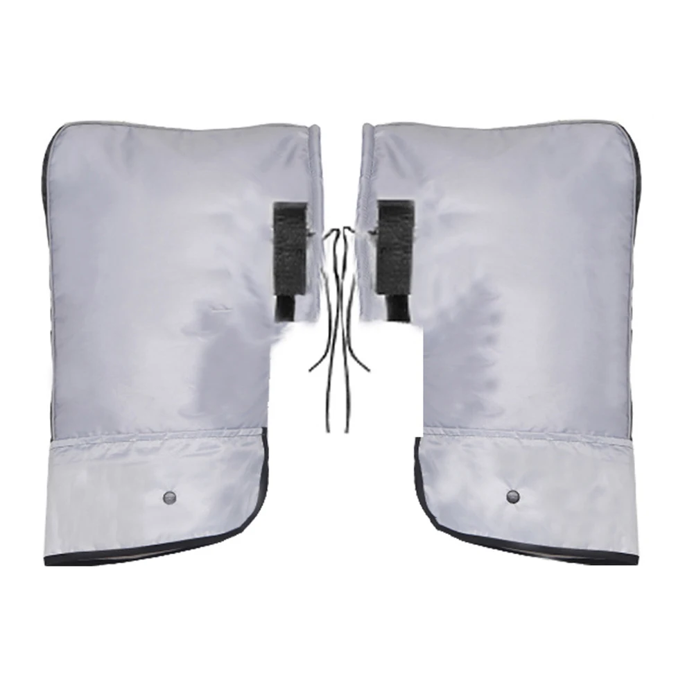 

Waterproof Zipper Gloves Bicycle Gloves Fleece Lined Mittens Black Winter Bike Gloves High-visibility Reflectors