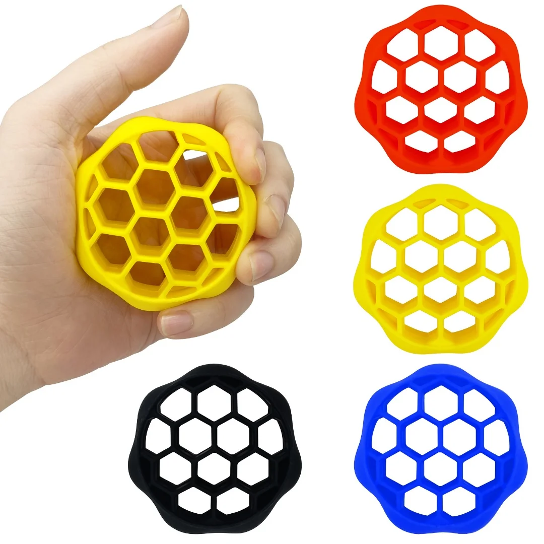 

Силиконовый захват для рук в форме сот, кольцо для захвата пальцев, тренажер для мышц запястья, тренажер для силы пальцев, фитнес-тренажер