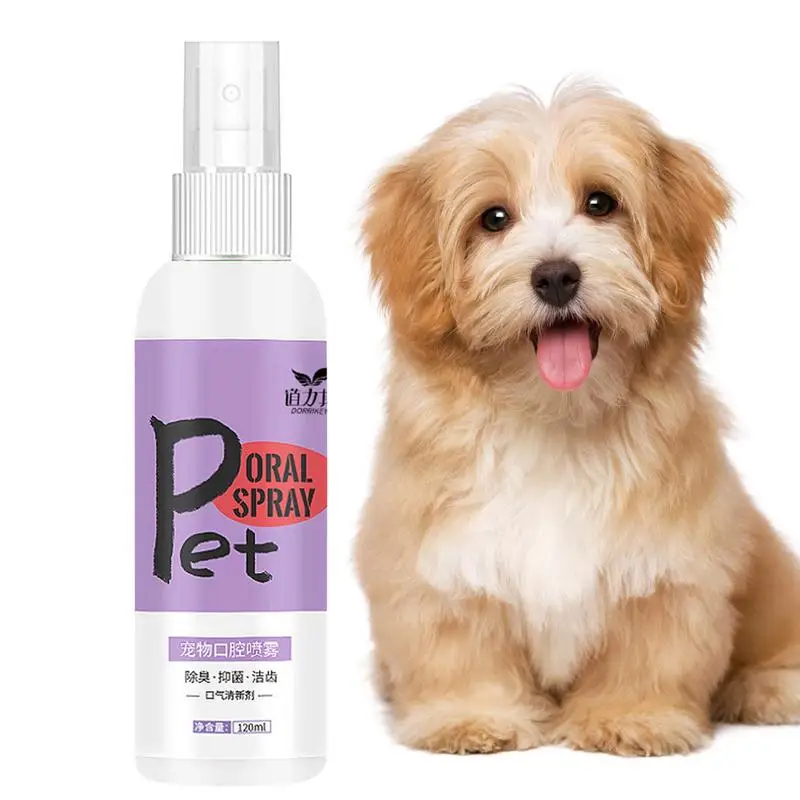 Pet Clean Teeth Spray Natural Spray With No Brushing Design Breath Freshener Healthy Gums For Dogs Keeps Pet's Mouth Fresh