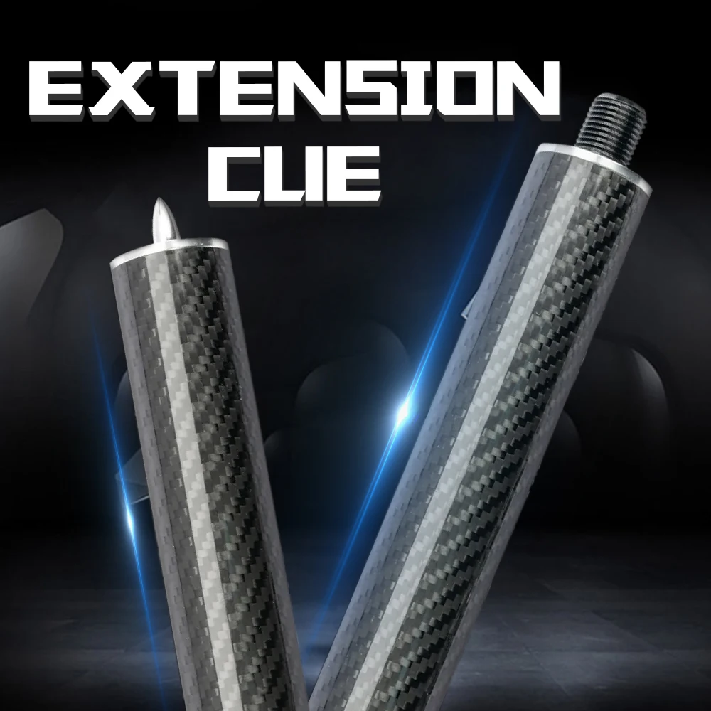 

MEZZ/HOW/FURY/PREDATOR/PERI Billiard Cue Extension Carbon Fiber Extension Bullet Joint With Bumper Adjustable Cue Accessories