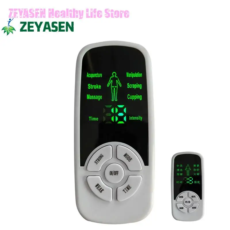 

Zeyasen Tens Muscle Stimulator 6-mode Electric Ems Acupuncture Body Massage Digital Therapy Slimming Machine Electrostimulator