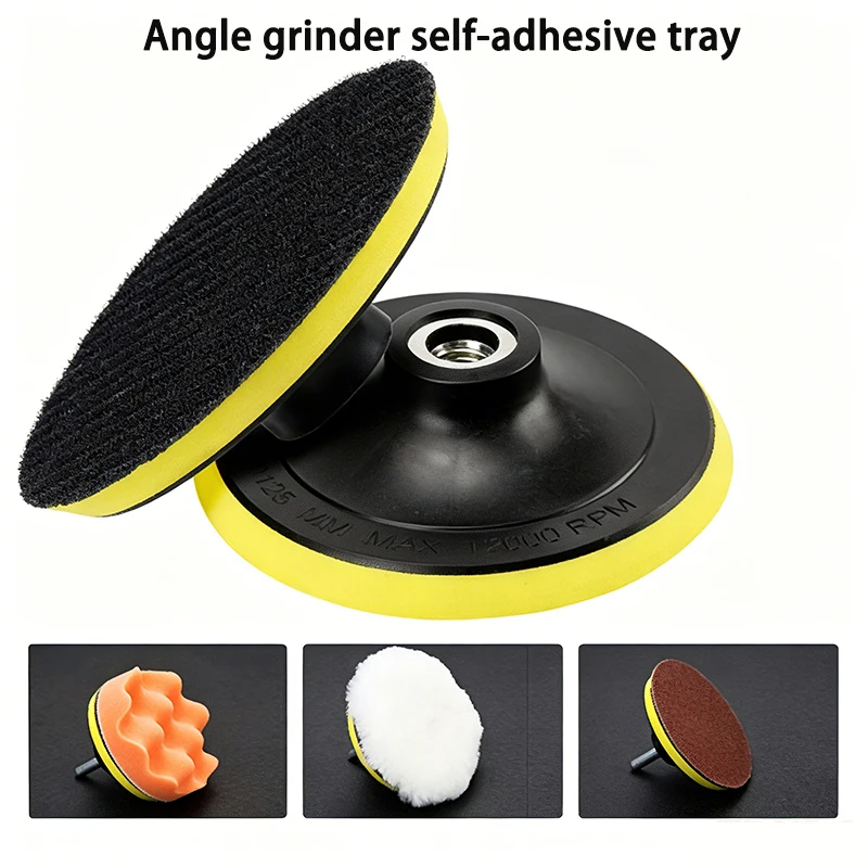 3/4/5/6/7 Zoll Schleifscheiben-Trägerplatte M10 M14 Gewinde Polierpad Klett-Schleifpad für Winkelschleifer Autopolierer – Detail 4