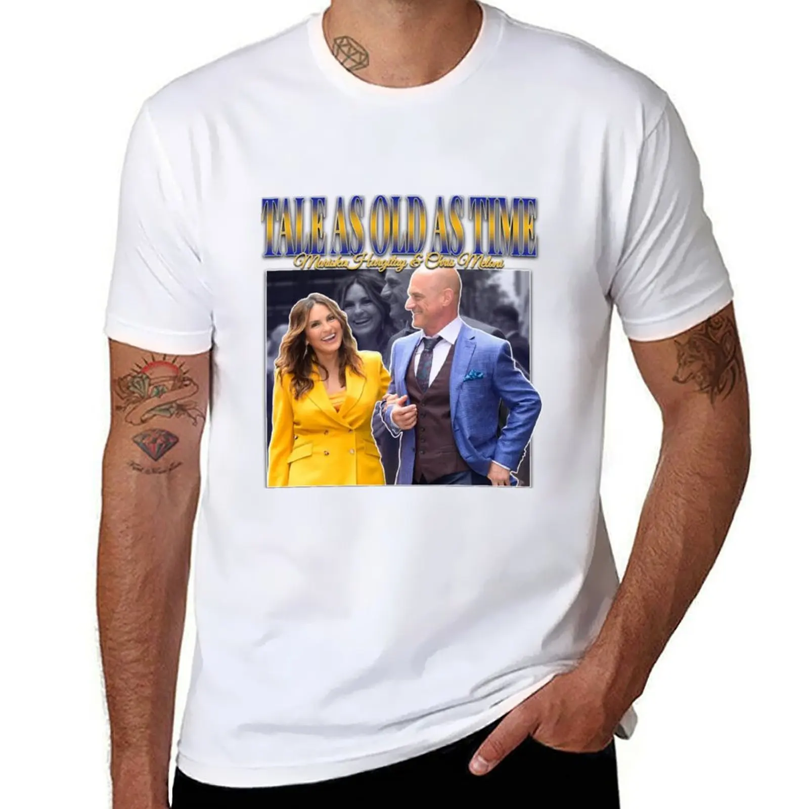 ماريسكا هارجيتاي وكريس ميلوني كريسكا # P4L # تي شيرت B_TB مستوحى من Vintage Homage تي شيرت مطبوع للرجال