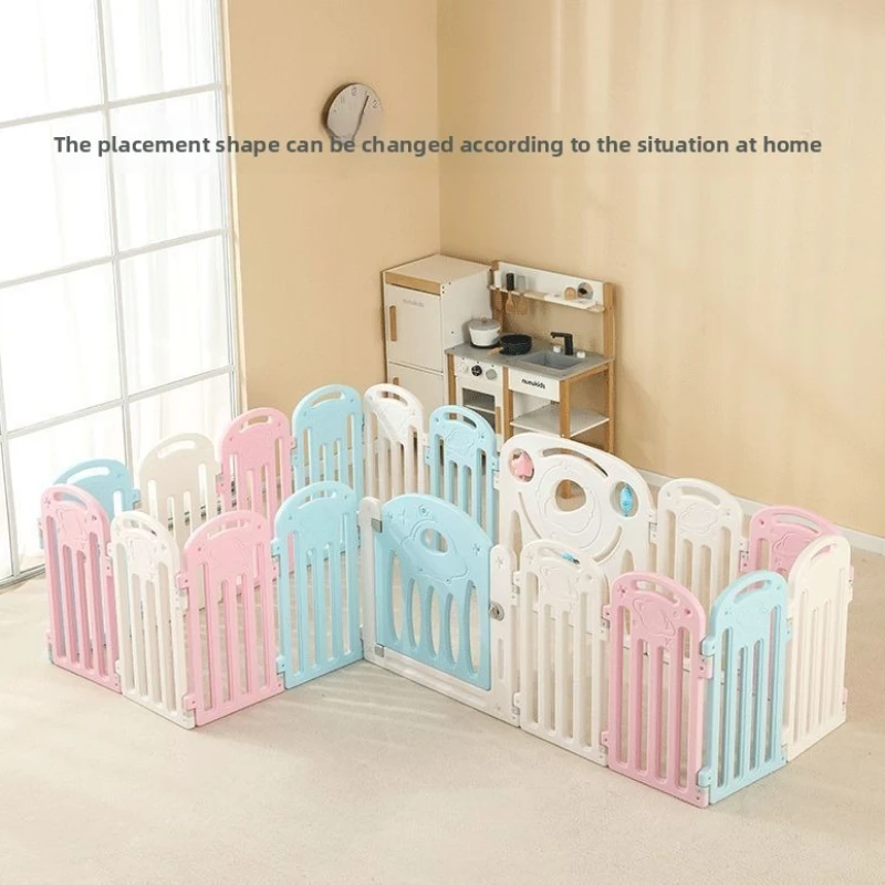 روضة بوابة سلامة الطفل للأطفال سياج داخلي حاجز حماية المنزل الرضع حصيرة للزحف طفل المشي الطابق الحرس المضادة للسقوط #6
