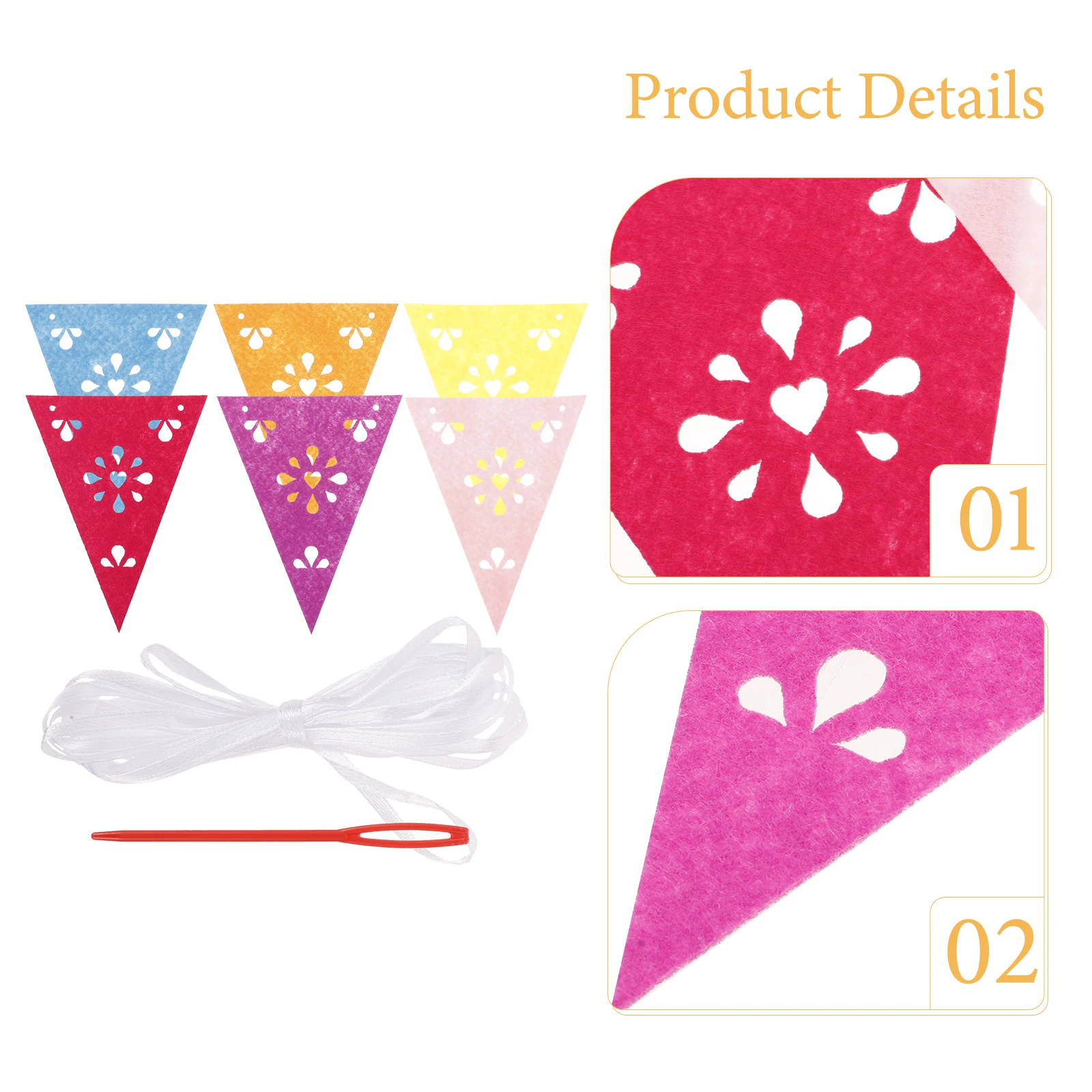 

1 Set Carnival Fiesta Banner Mexican Party Decoration Background Wall Flag Picado Banners For Wedding Birthday Festival Party
