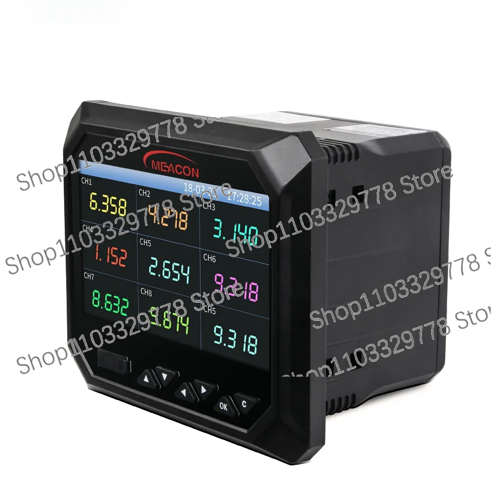 Paperless Recorder for Temperature Pressure Voltage Current Universal Signal Input Industrial Data Logger