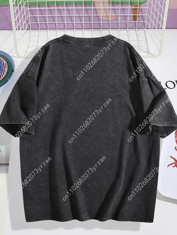 Escanor X The Seven Deadly Sins Retro Tshirt Man Woman High Quality Cotton Short Sleeves Fashion T-shirt Soft Breathable Tops