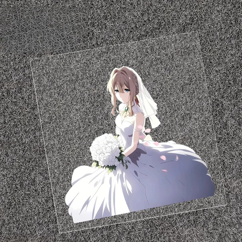 Anime Violet Evergarden Vinyl Car Sticker Waterproof Sunproof Decal Motorcycle Electric Scooter Body Window Scratch Cover Decor