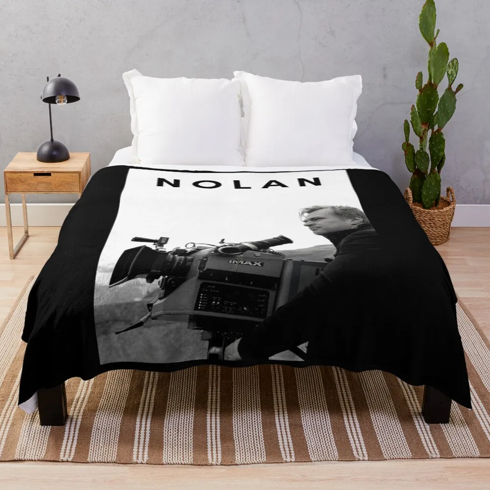 

Film Director Christopher Nolan Poster Throw Blanket