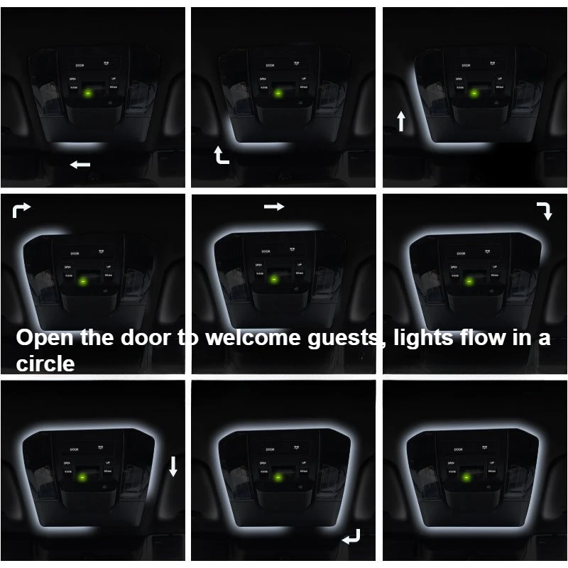 For Toyota Land Cruiser LC300 Car Ceiling Chromatic Surrounding Ambient Lighting Car Roof Surround Atmosphere Decorative Lamp detail image 4