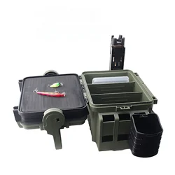 Large Capacity Fishing Tackle Box Portable Fishing Lures Hook Box Anti Slip Grip for Fished Gear Fishing Lures Hook Box Tools