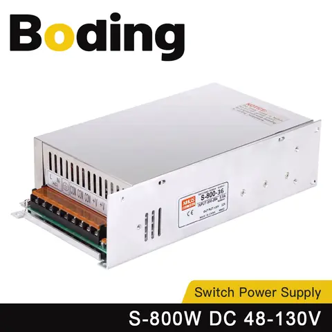 BODING MeanWell 800W Anahtar Güç Kaynağı S-800 DC 48V-130V Lazer Makinesi için Giriş Gerilimi 200-264VAC