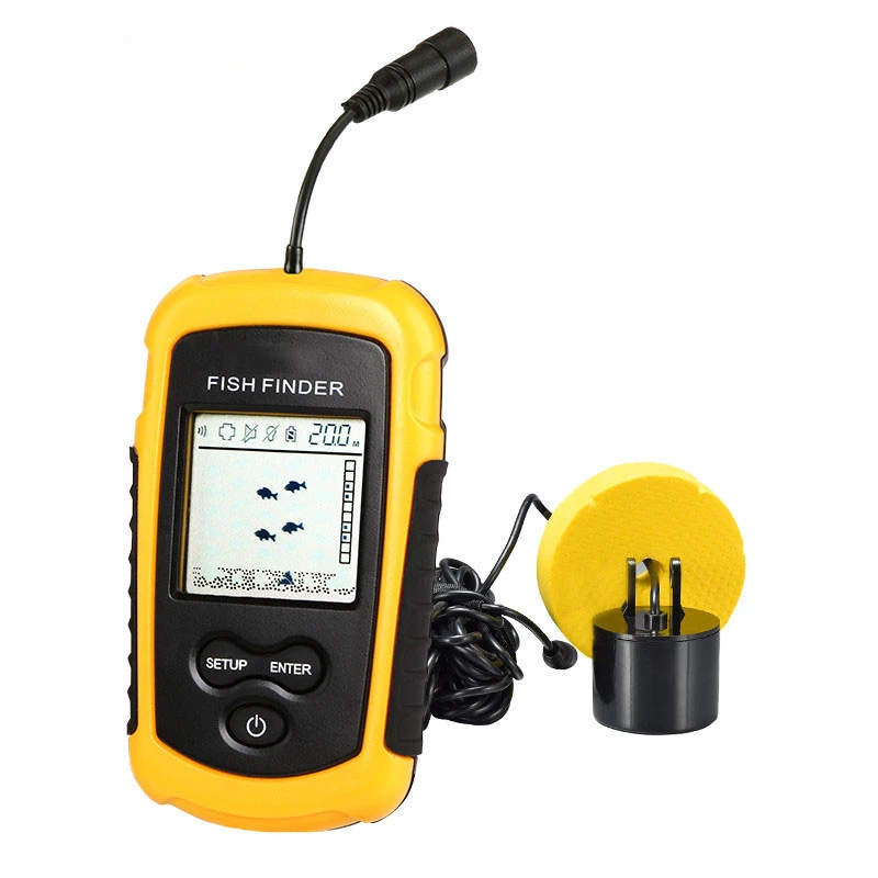 

New 2024 High Quality LCD Fish Finders Alarm100M Portable Sonar Echo Sounder Fishing Finder