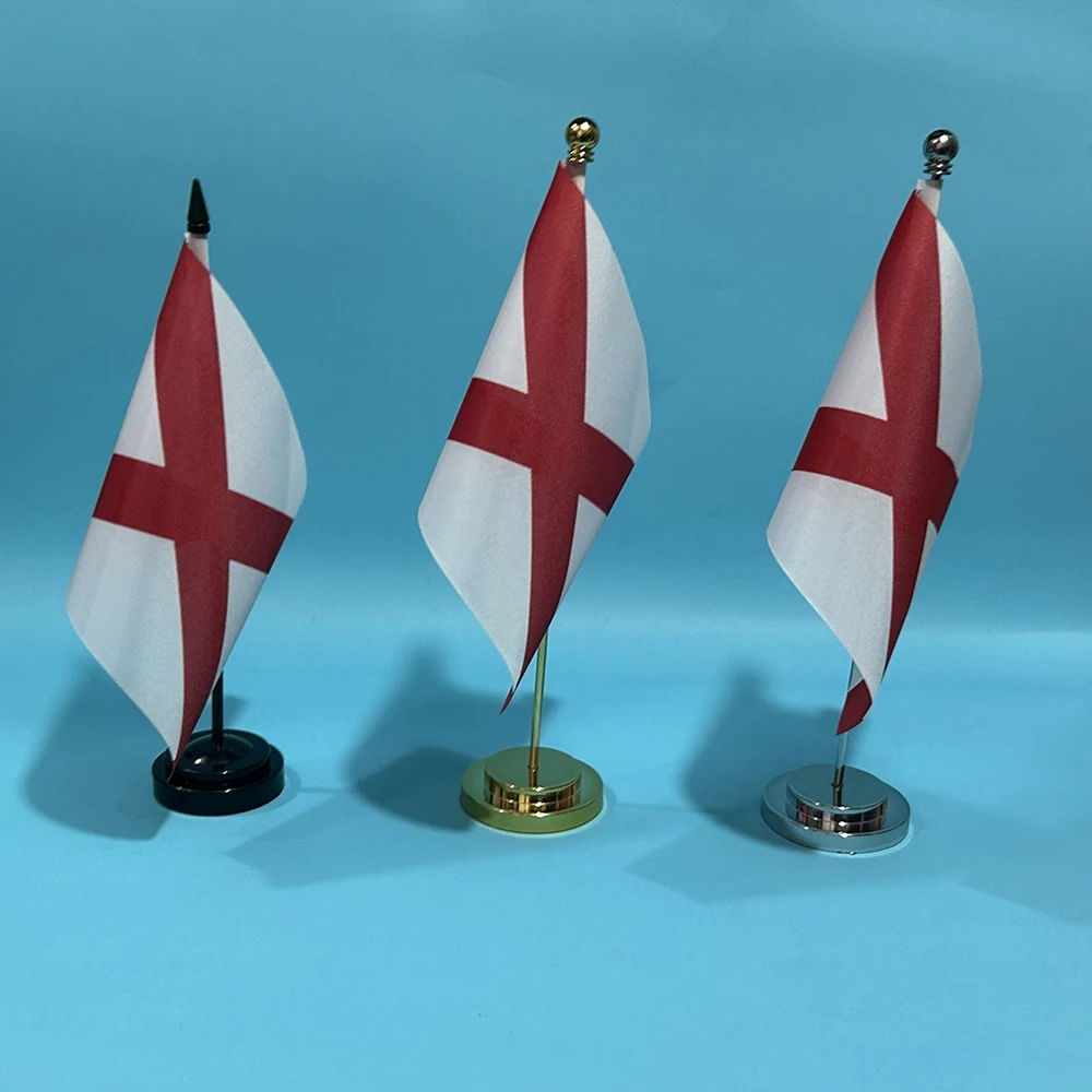 Office Desk small Flag Of Alabama flag 14x21cm polyester table banner USA state Alabama flag Desk Ornaments Flags