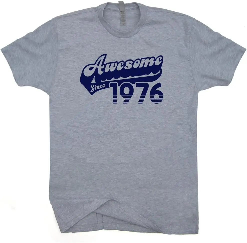 Awesome Since 1976 T Shirt 49th Birthday T Shirt Funny Classic Vintage Made in Born Present Gift for Men Women Cotton Tee Tops