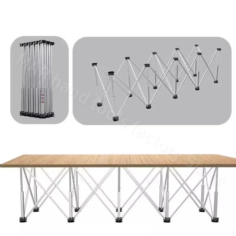 Spider Leg Workbench Foldable Aluminum Alloy Portable Work Sawhorse Support Quick Telescopic Workbench with Carry Bag