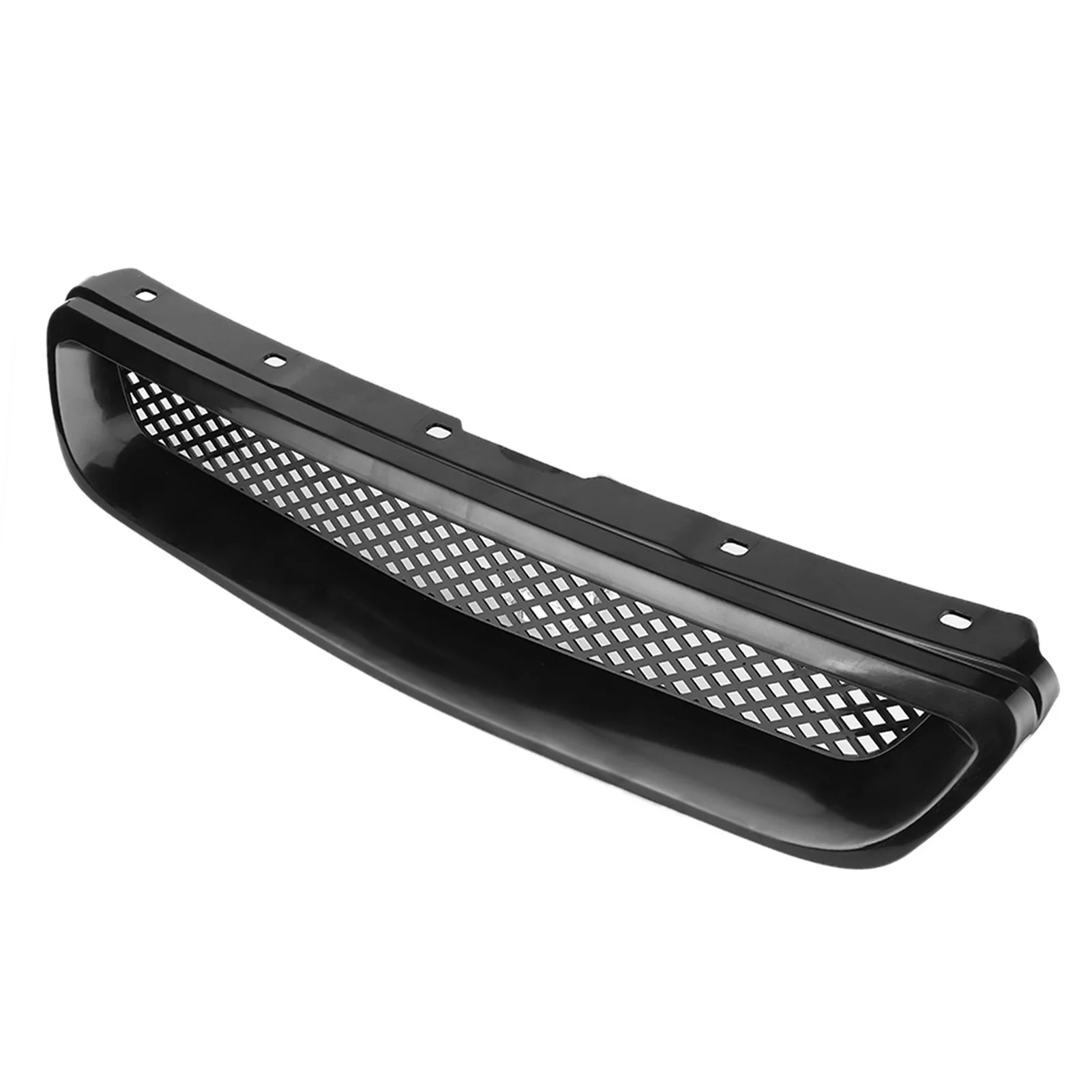 Black Grill Mesh Front Hood Grille Grill Air Flow Intake Mesh Fit for Honda Civic 96‑98 JDM Type‑R Front Hood Grille