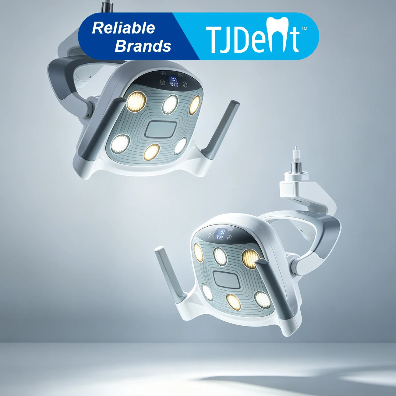 TJDent Dental Surgical Examination Lamp Induction Switch 6-LED For Dental Chair Unit Temperature Adjustable Dentistry Equipment
