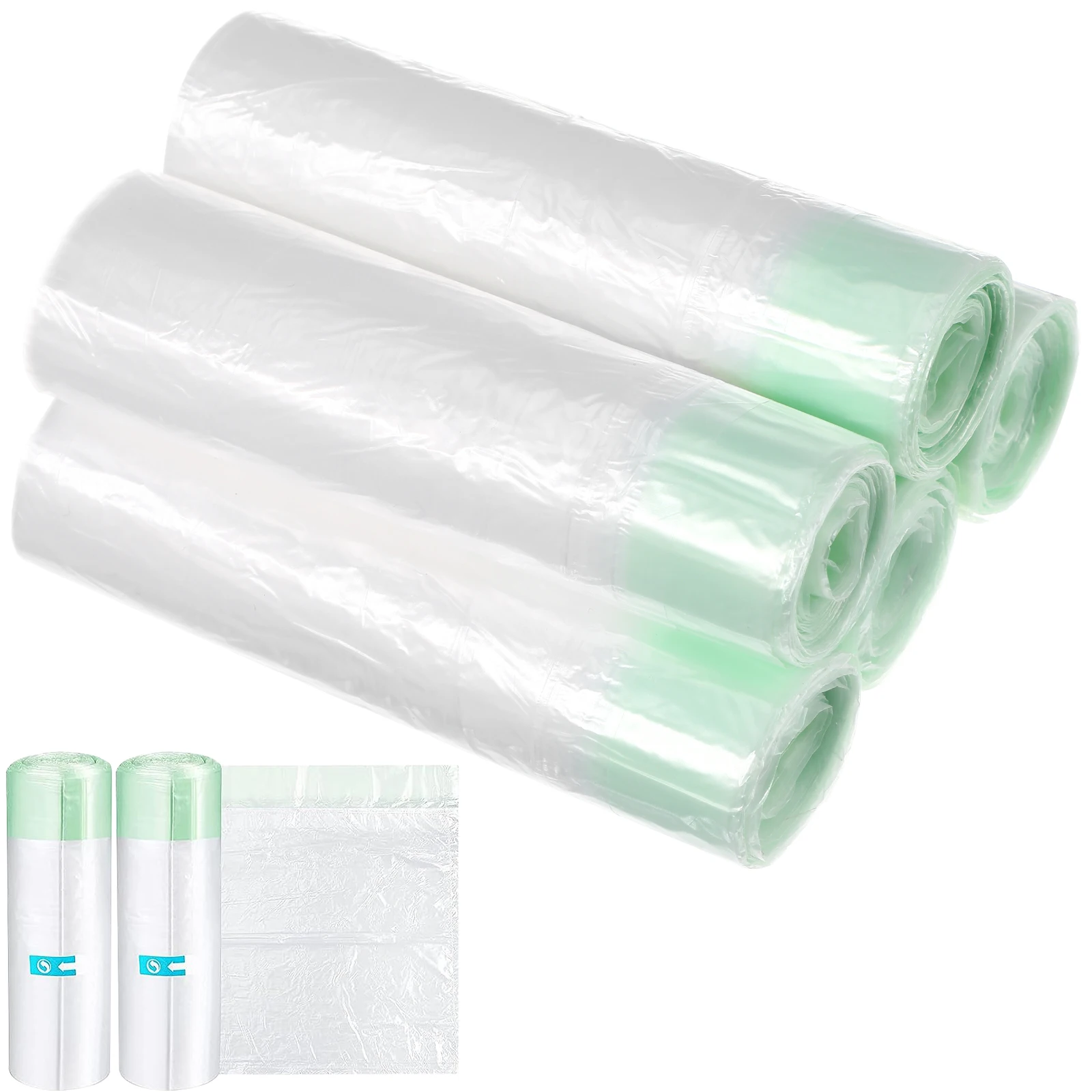 

50 Pcs Disposable Kids Toilet Bags Travel Potty Liners Cleaning Bag Leakproof Fit Most Potty Chairs Toddler White