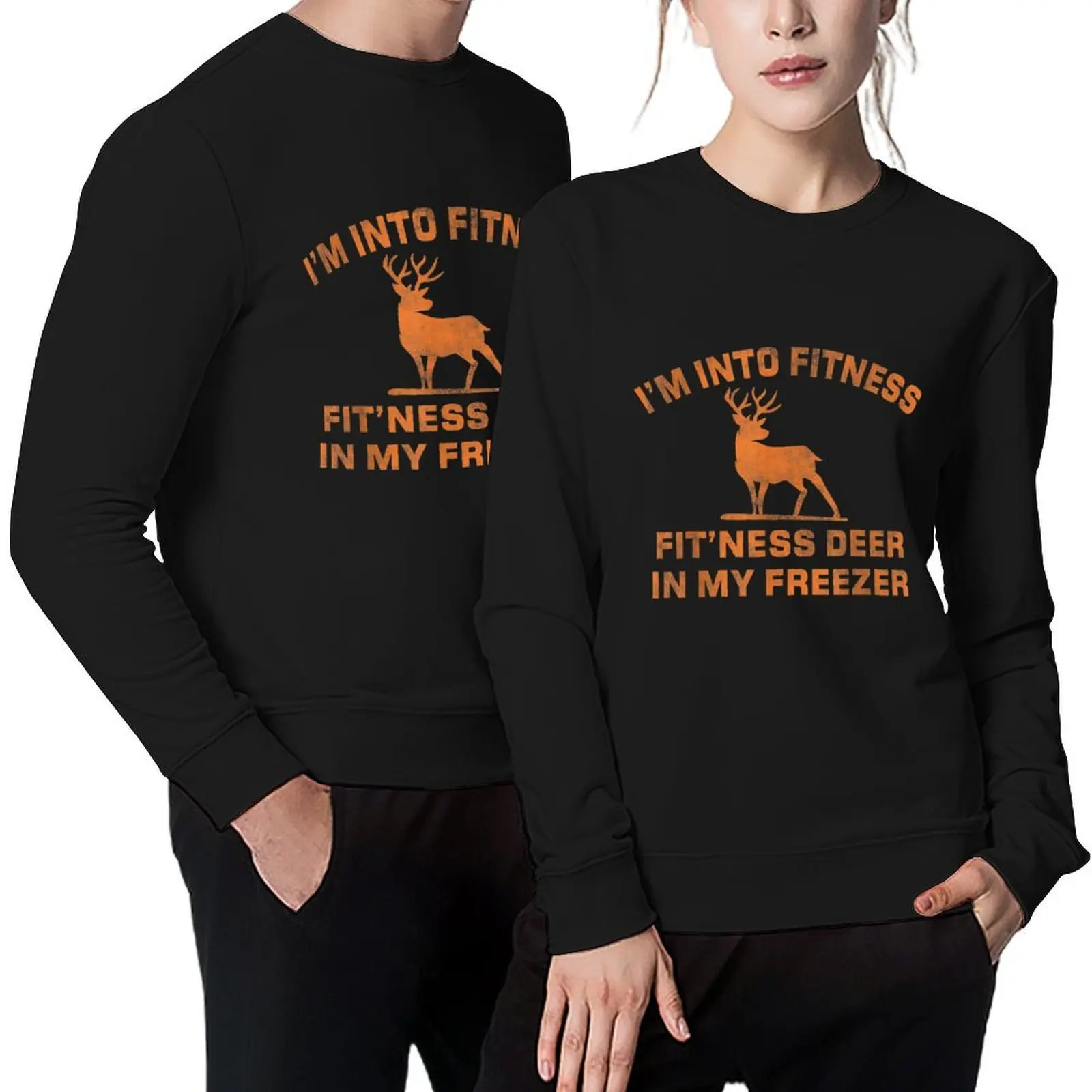 

I'm Into Fitness Fit'Ness Deer In My Freezer Deer Hunting Pullover autumn clothes blouse tracksuit sweatshirts for men