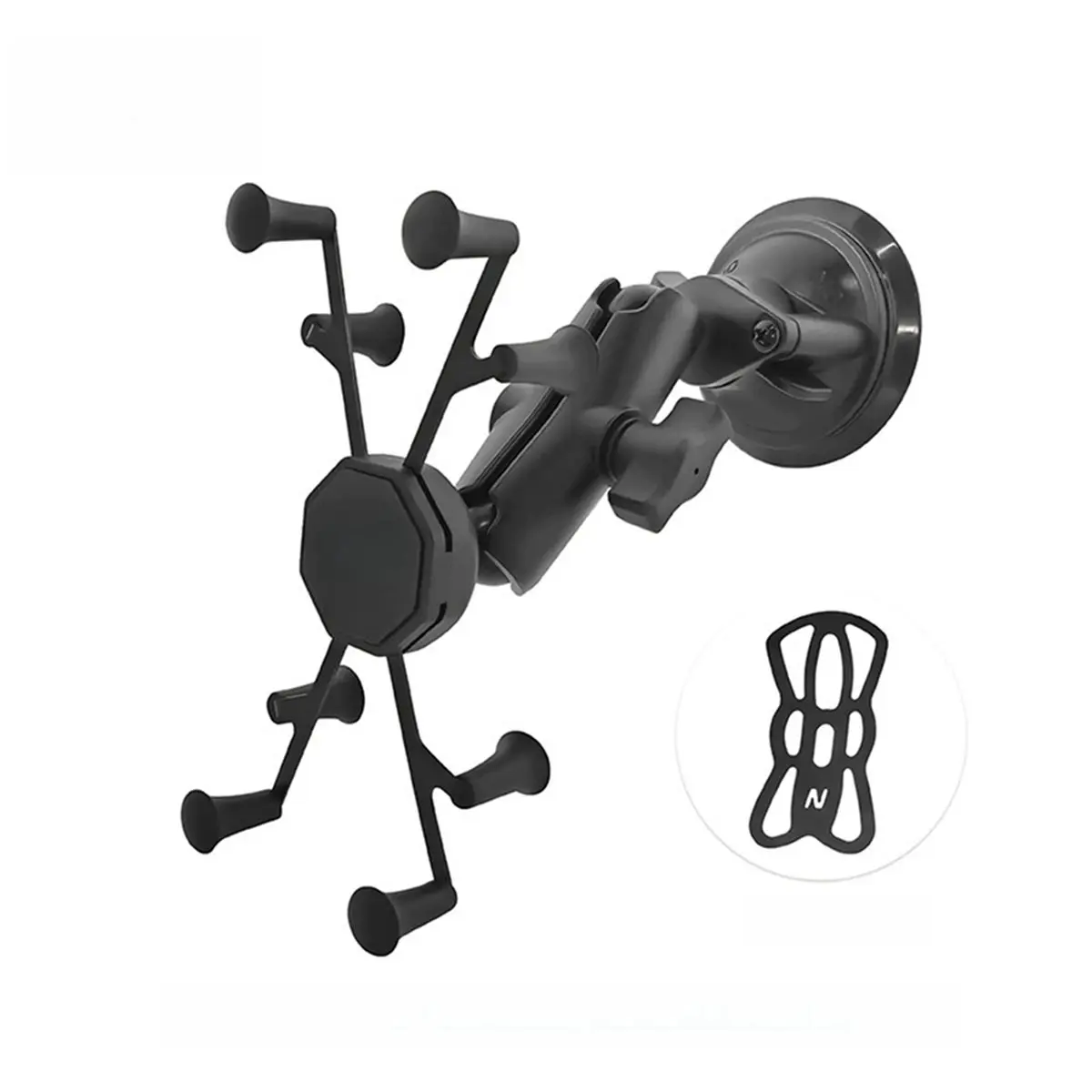 A86G Motorcycle Mounted Tablet Holder 7-8″ Tablet Bracket with Ball Head Clamp for Bike Tripod Photography Navigation Stand