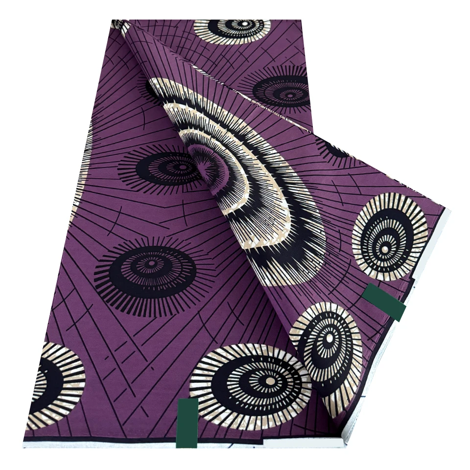 2026 Newly Wax Holland Cotton Fabric 6 Yards African Printing Wax Ankara Dutch Pagne Cloth for Sewing Dress view 4
