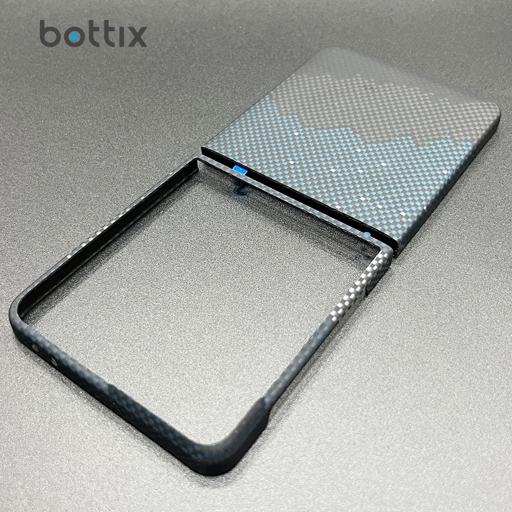 

Магнитный чехол из углеродного волокна для Samsung Galaxy Z Flip7, жесткий арамидный противоударный чехол с защитой от отпечатков пальцев, совместимый с MagSafe