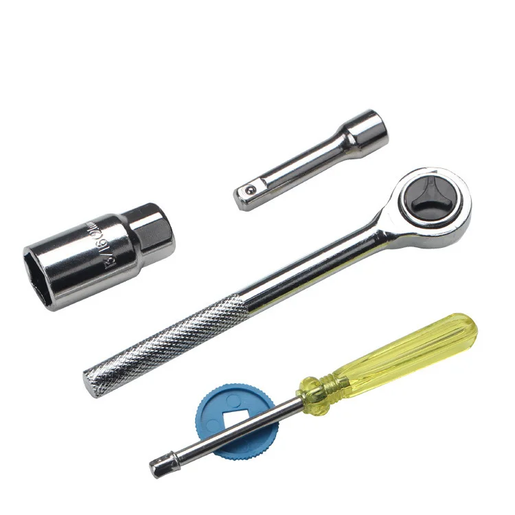 Multifunctional Repair Tool Kit 40-piece Set Car Motorcycle Combination Tool Socket Ratchet Wrench Set view 4