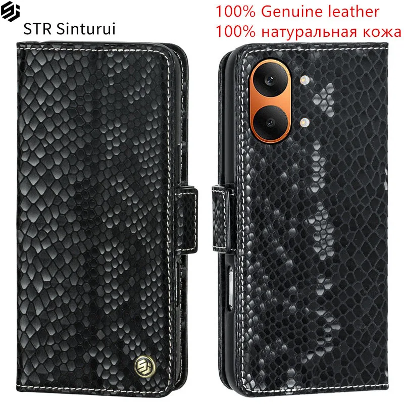 

STR 100% Genuine relief pattern leather card Slot Wallet Cover For Xiaomi Redmi Turbo 5 Max 4 Pro 3 Flip shockproof phone Case