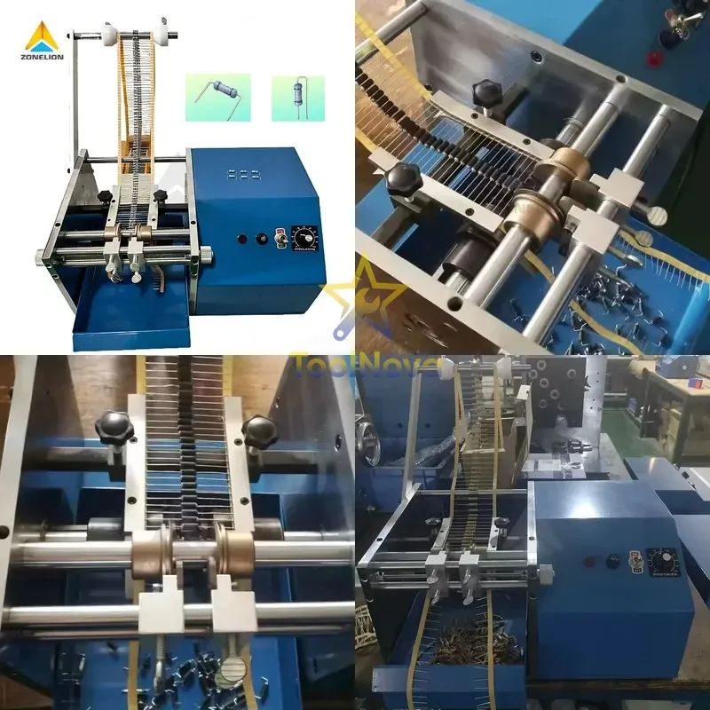 2026 Vente chaude* Machine automatique de formage de résistances de type U/F, plieuse de fils de diodes haute efficacité pour composants électroniques enroulés