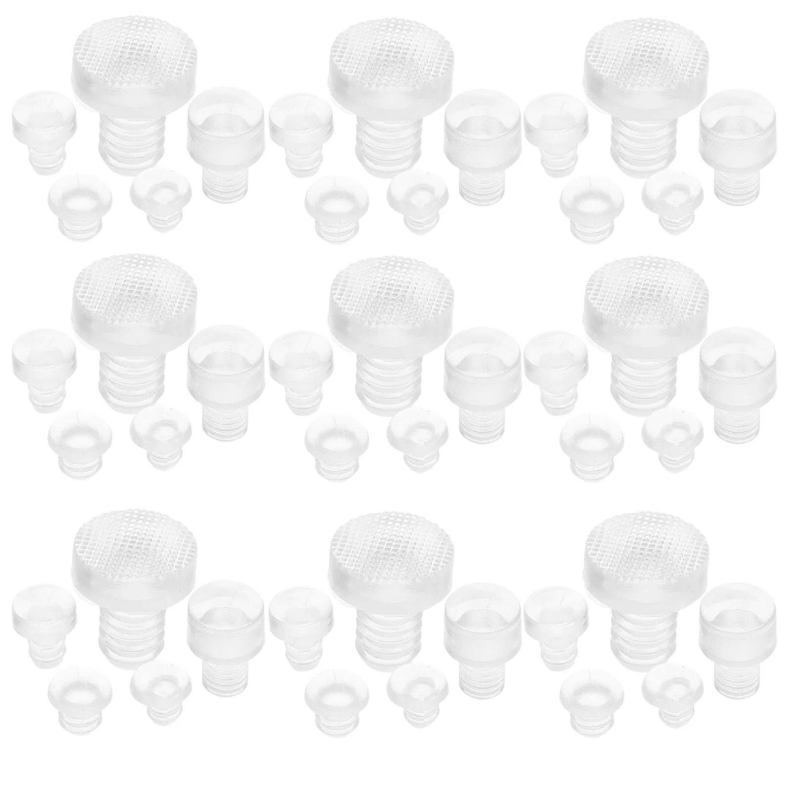 50Pcs Transparent PVC Soft Rubber Anti Collision Pads for Furniture Cabinet Door Quiet Protector Bumpers Clear Rubber Furniture