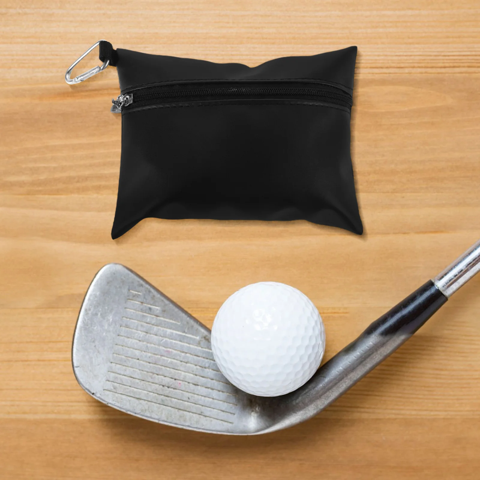 

Tee Storage Bag With Waist Design Durable Pu Material Ball Organizer Pouch Portable Accessory Case For Tees Holder