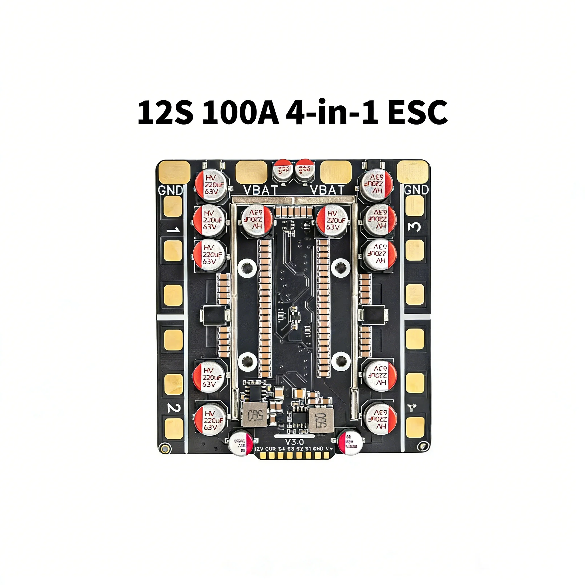 

Контроллер скорости Shuhang RC Store Tracker 12S 120A 4IN1 ESC, подходящий для 17- и 18-дюймовых FPV-дронов и гоночных квадрокоптеров