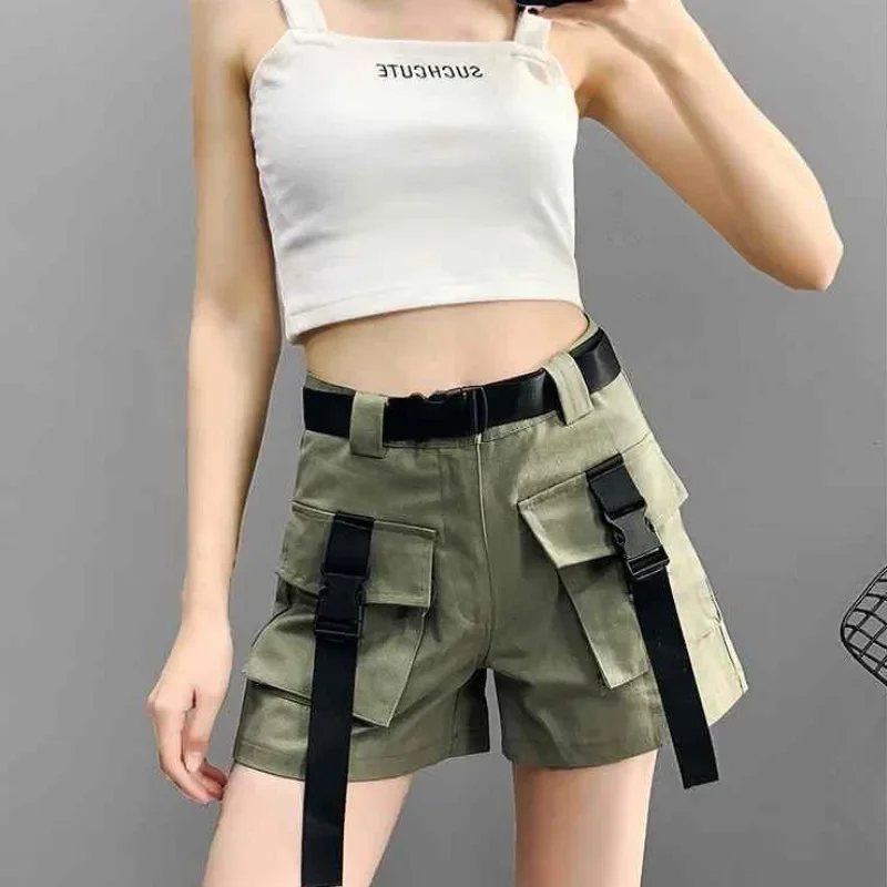 Wide Cotton Short Pants Woman Casual Streetwear Shorts for Women Design Summer Designer Classic Youthful Flowy Elegant XXL Cheap