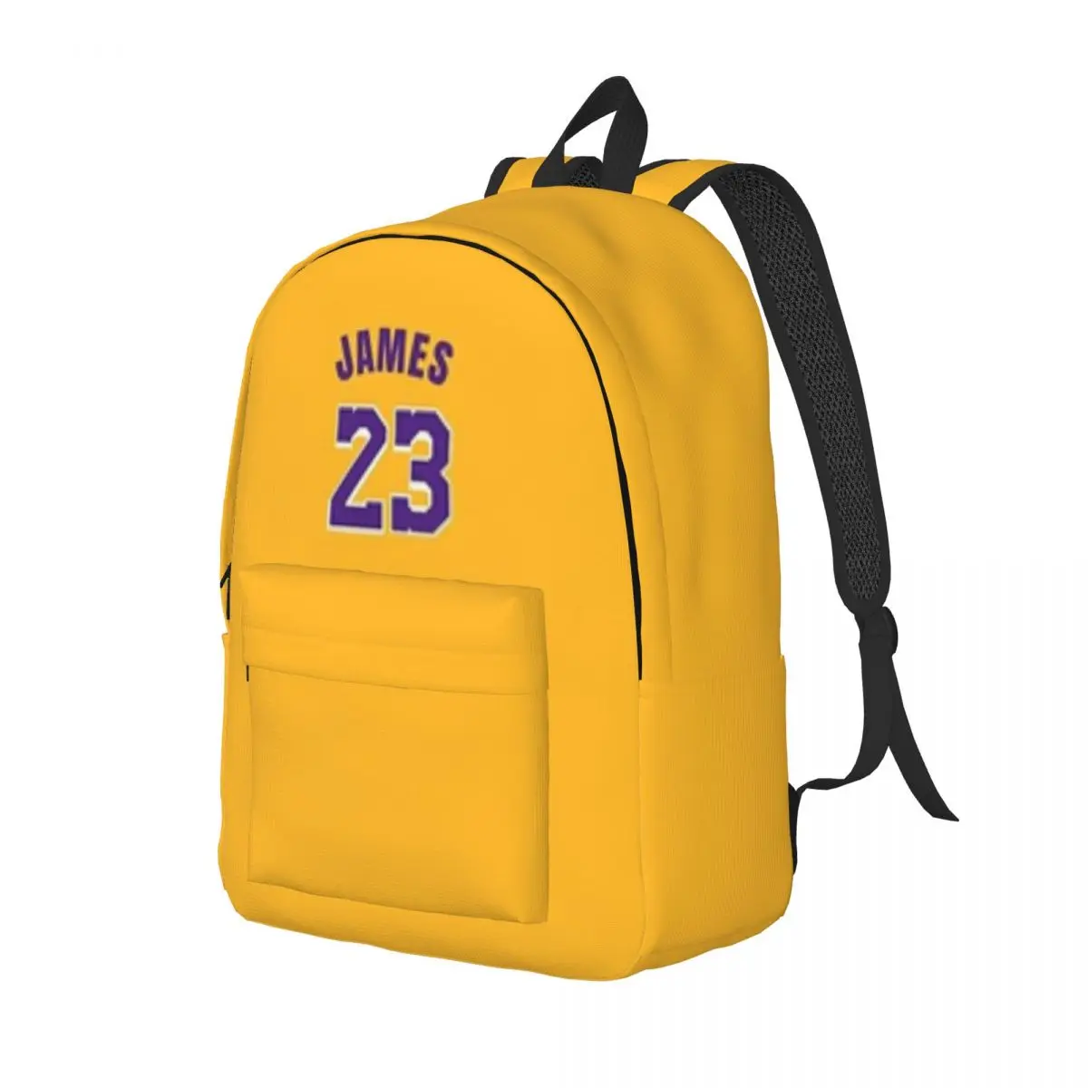 Lebron-James Lackers Jersey New Fashionable Pattern School Bag Print Lightweight Backpack 15.7in 17.7in