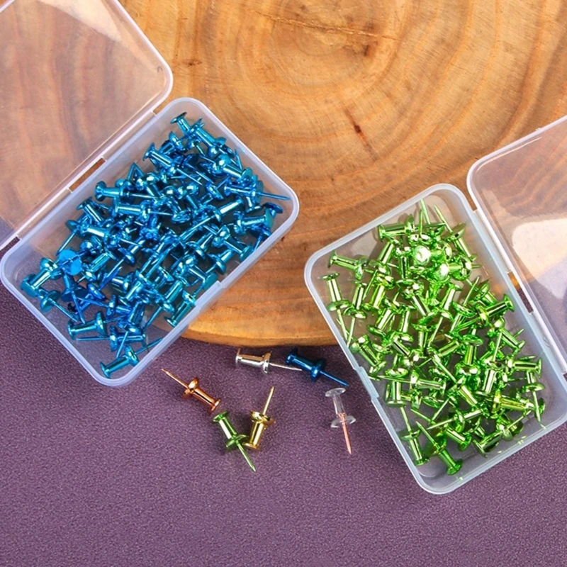 50/100 Stuks Metalen Push Pins I-vorm Kaart Pins Duimkopspijkers Pushpins voor Kurkbord, Naaipinnen voor Stof Naaien