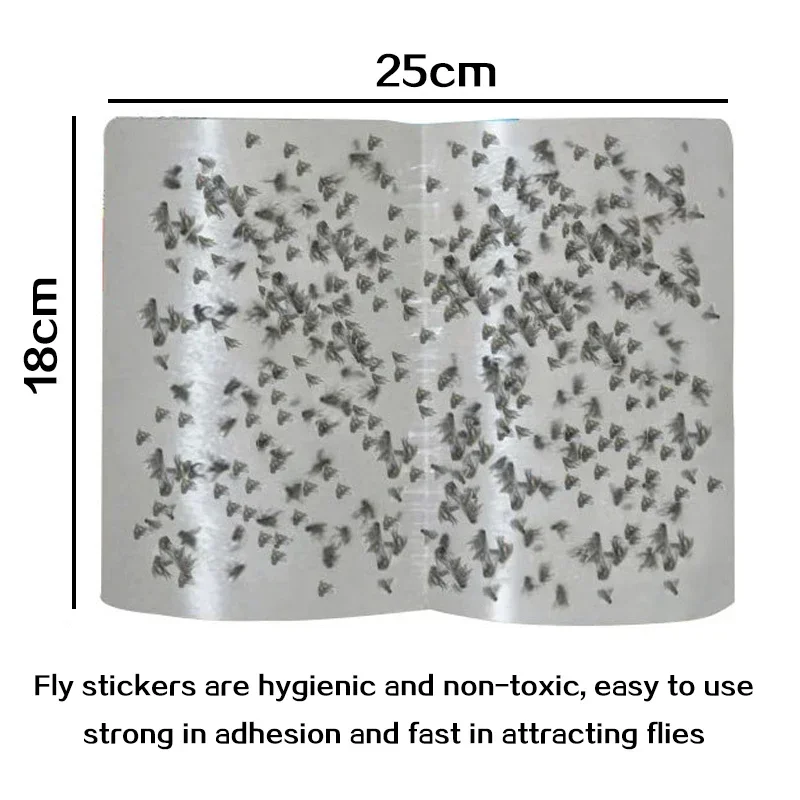 Sticky Fly Paper Flies Stick Flies Roll New Non-toxic Sticky Fly Paper Killer Outdoor Fly Board Bait Flies Double Traps