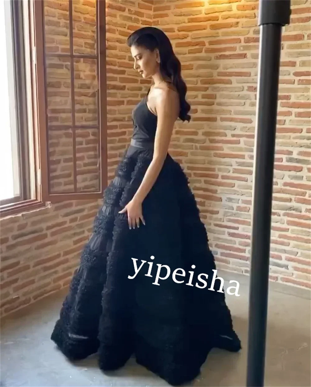 CustomizedJiayigong  Net Pleat Homecoming A-line Strapless Bespoke Occasion Gown Long Dresses Saudi Arabia