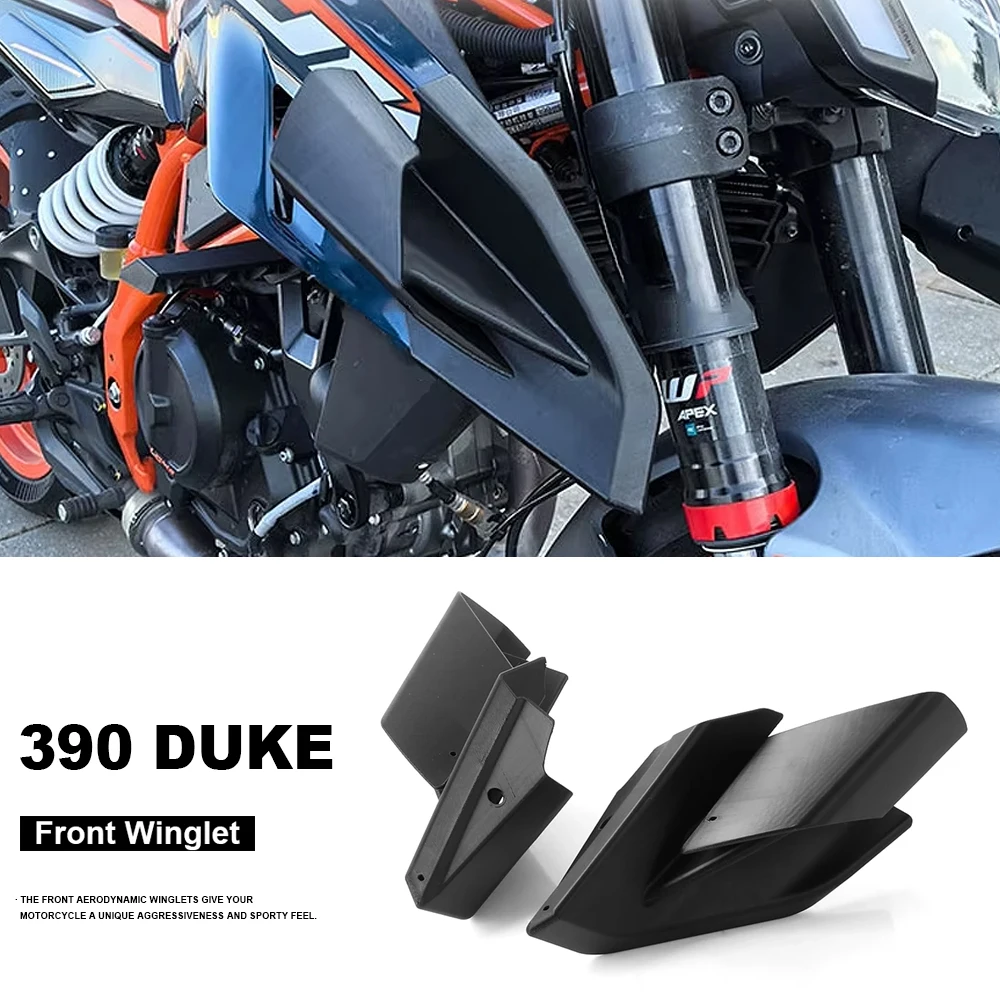 

Motorcycle Accessories Winglet Spoiler Side Wind ABS Front Fairing Protector For 390 DUKE 390DUKE 390 Duke 390Duke 2024