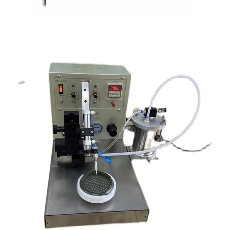 

Electroacoustic equipment horn glue machine, double head four point glue machine, double head round glue machine