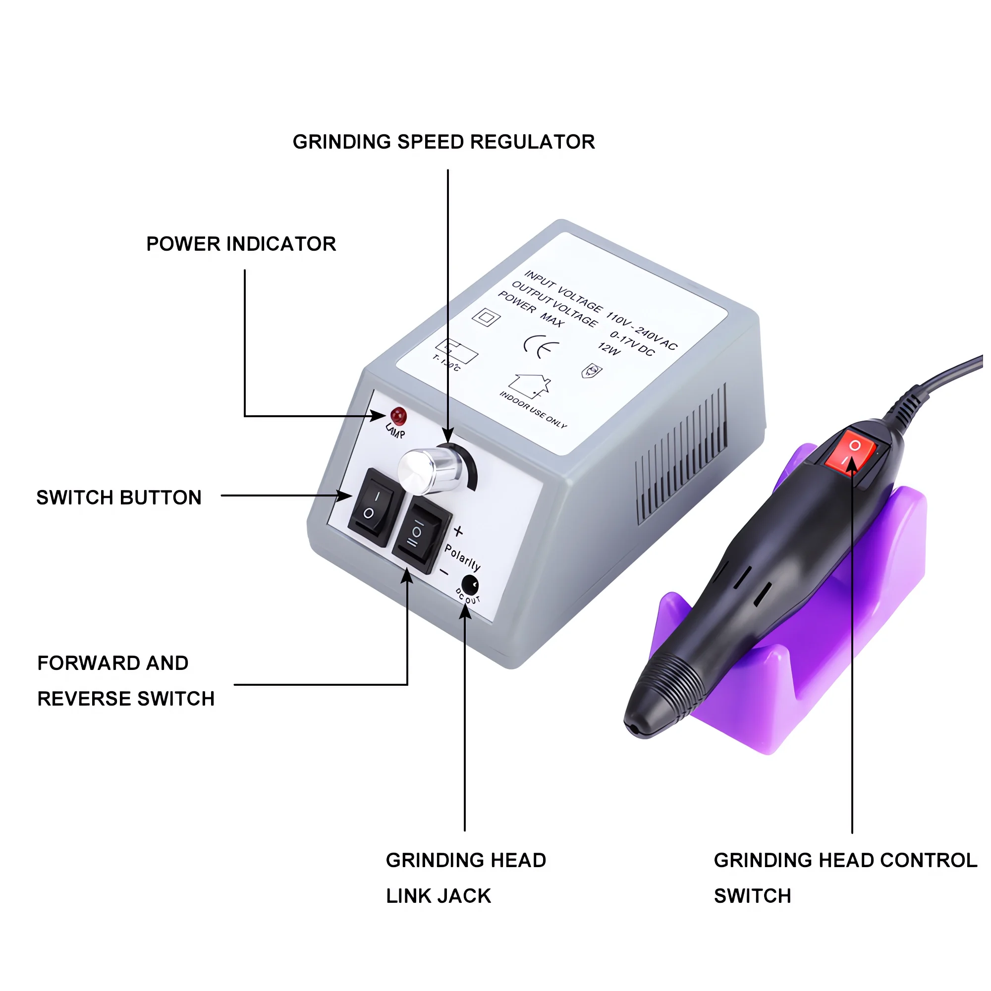 20000 RPM Electric Nail File Professional with Electric Nail Drill Machine Set, Efficiently Remove Nail Polish and Cuticle