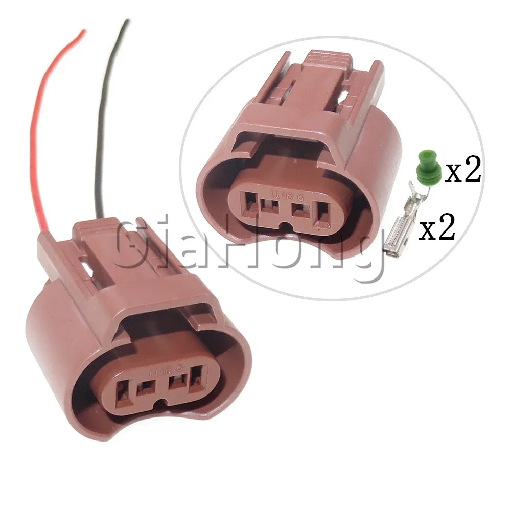 1 Set 2 Ways Auto AC Assembly Accessories Sealed Connector Automobile Fog Light Plug Car Fog Lamp 9006 Socket