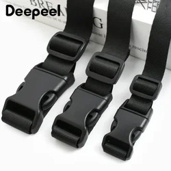 1-5Sets 15/20/25mm Black Nylon Webbing Plastic Release Buckle for Dog Collar Tri-Glide Slider Clasp Bags Strap Belt Adjust Hooks