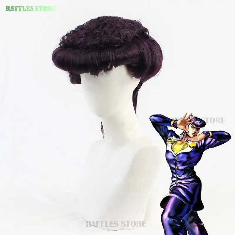 Higa shikata josuke cosplay kostüm perücke anime bizarrer diamant ist unzerbrechlich cosplay halloween stoff anzug abenteuer kleidung