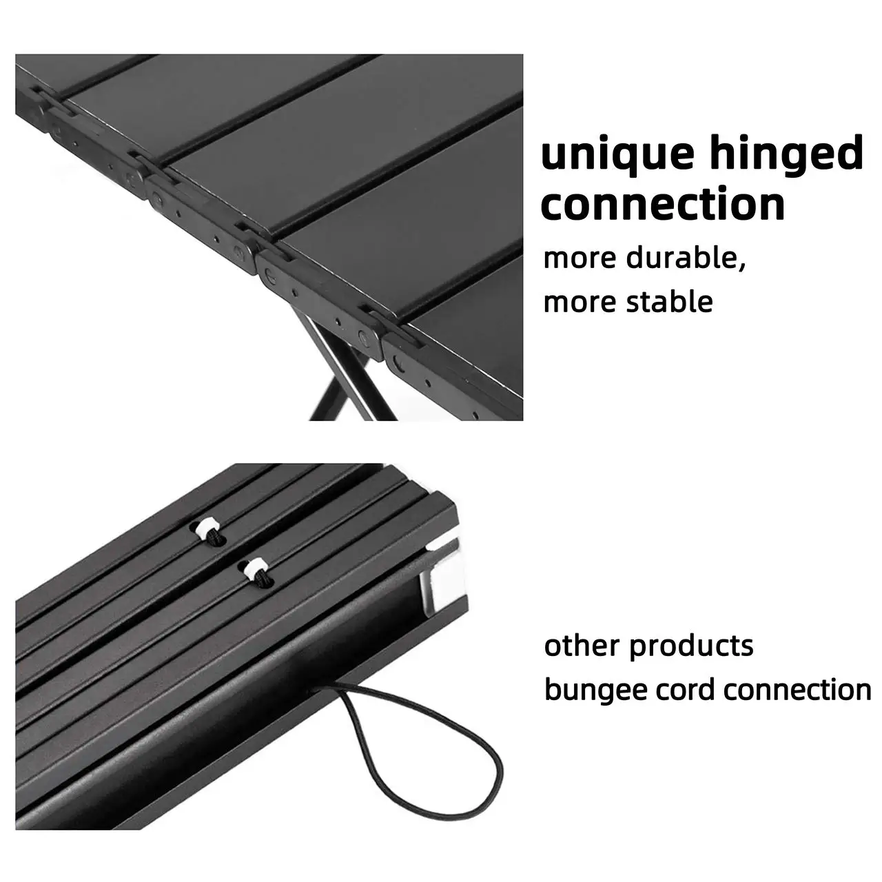 Ultralight Folding Beach Table Adjust Height Aluminum Portable Mini Camping Table