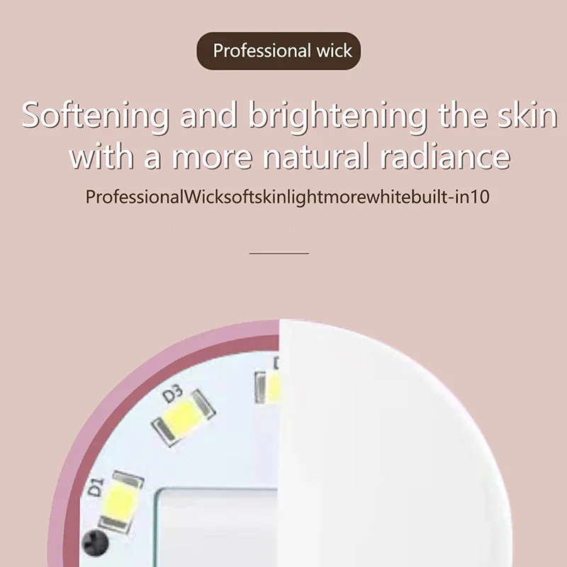 Mobile Phone Fill Flash Lens Ring Light Lamp Portable Clip Three Stop Dimming Mini Durable Practical 10 LED Selfie Ring Beauty