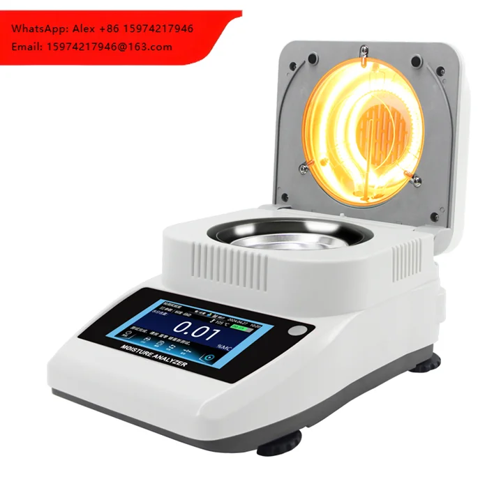 

XF Price Ohans Laselion Touch Screen Halogen Handheld Grain Flour Fishmeal Firewood Meter Moisture Analyzer