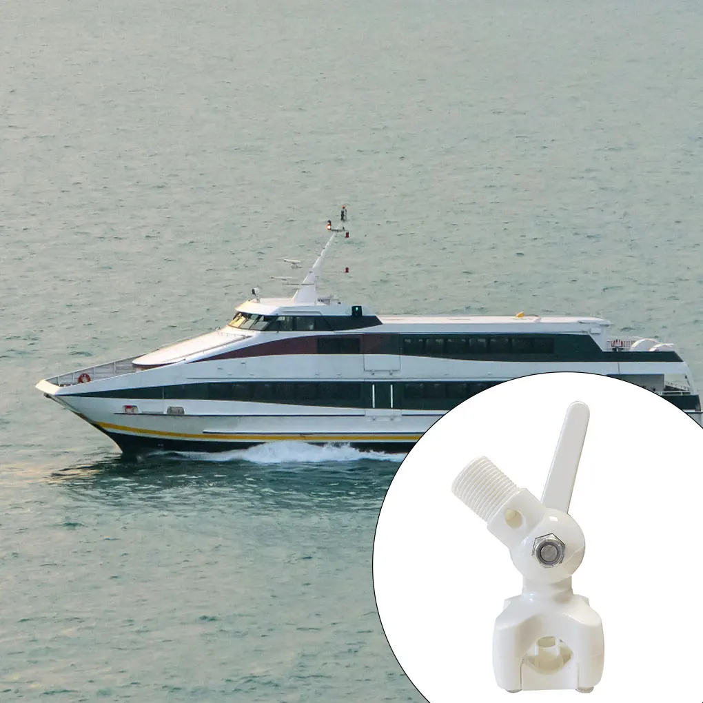 

Boat Antenna Base Aerial Mount White Durable Plastic Bases Marine Hardware Replacement Sailboat Kayak Supplies