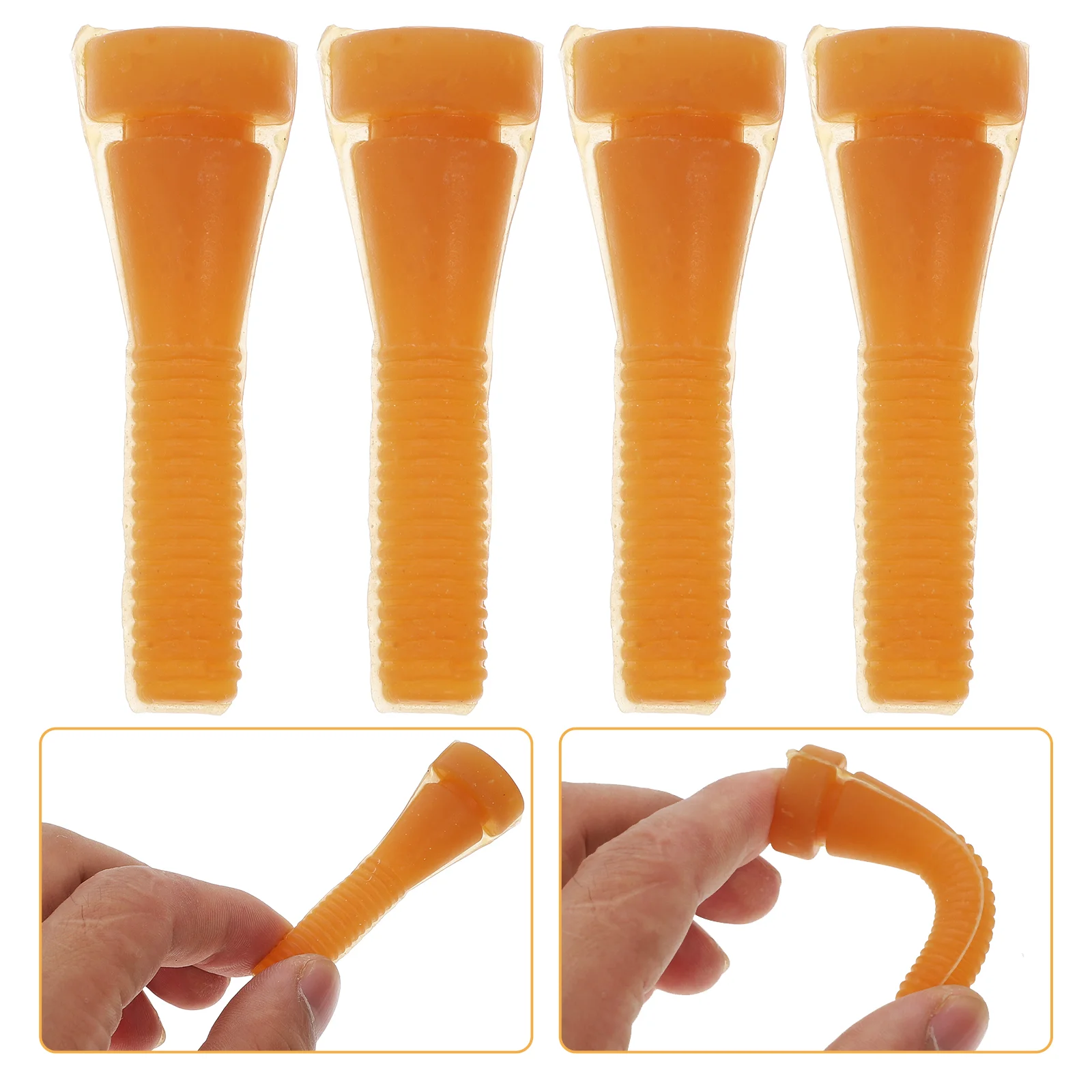 5 Pcs Hair Removal Machine Accessories Chicken Pluckers Drill Attachment Rubber Stick Replacement Fingers Beef Tendon for